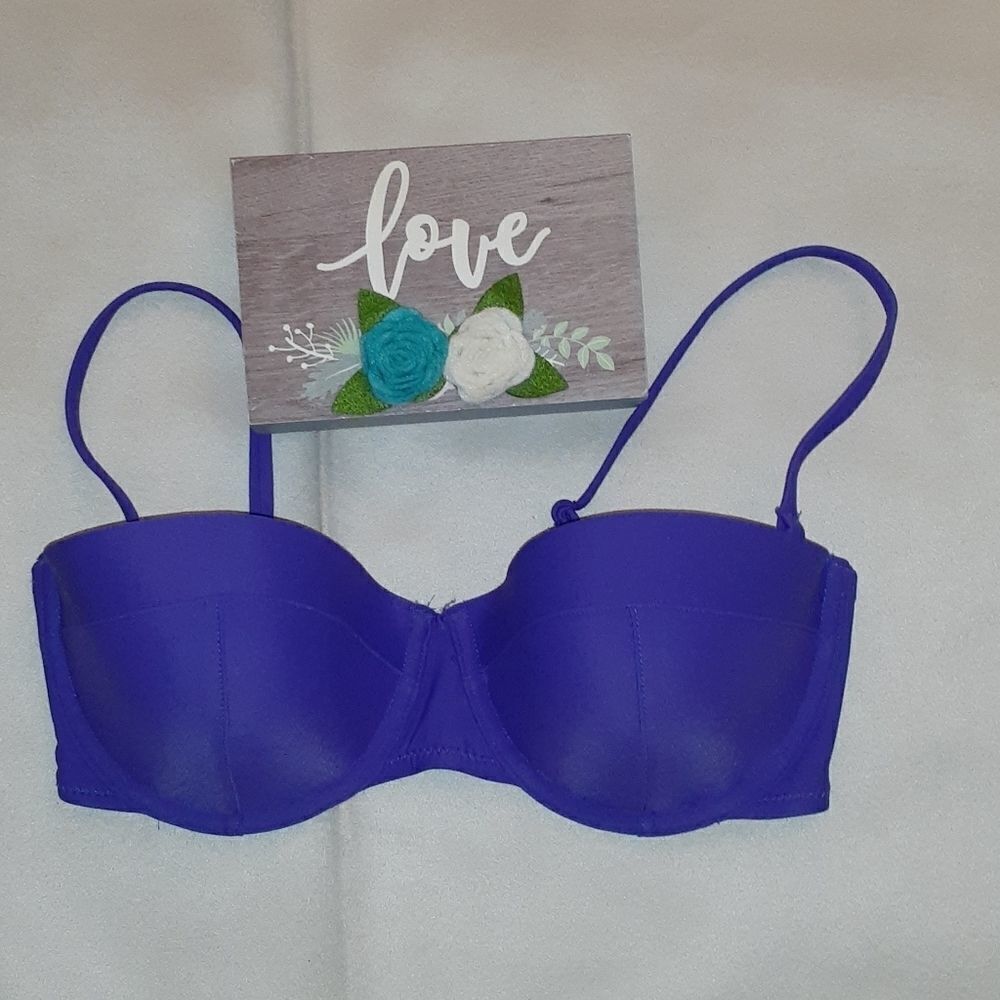 OLD NAVY PURPLE Swim bikini TOP SIZE M 🌈5 for $25 - Picture 1 of 5
